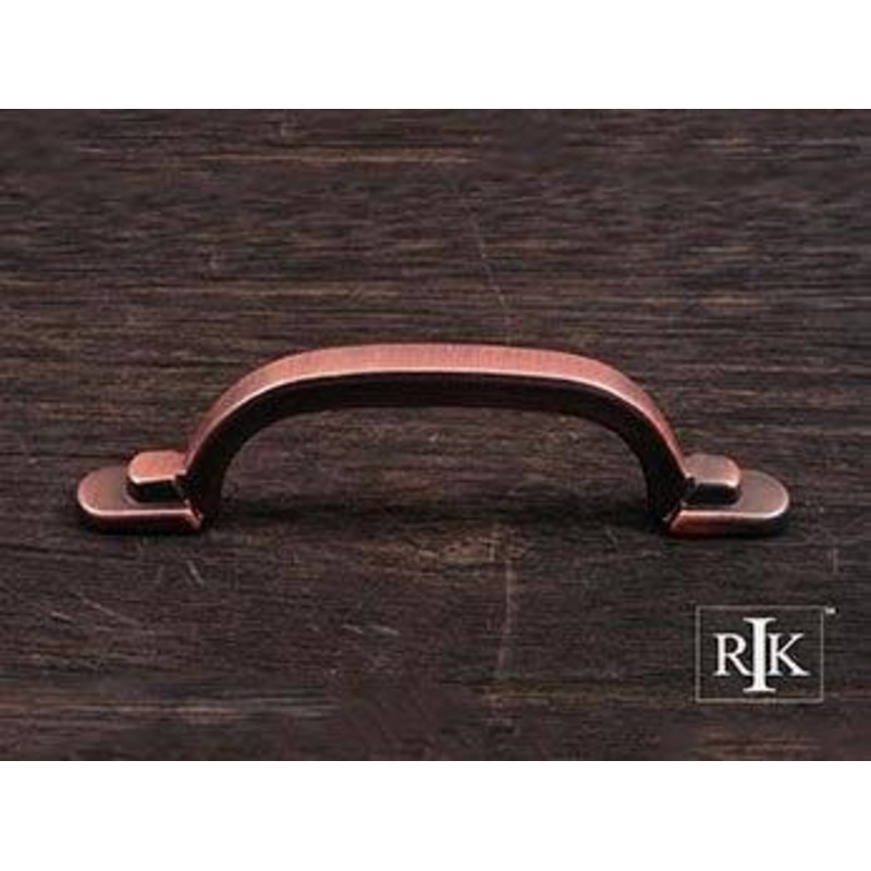 Two Step Foot Rectangular Pull 3 – Distressed Copper