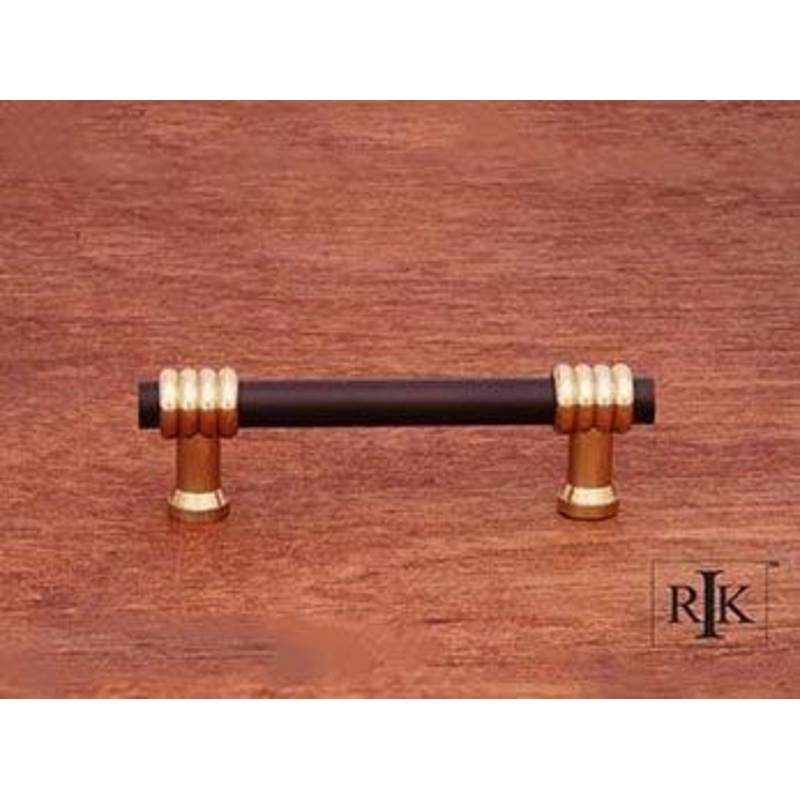 Two Tone Swirl Pull 3 – Oil Rubbed Bronze & Brass