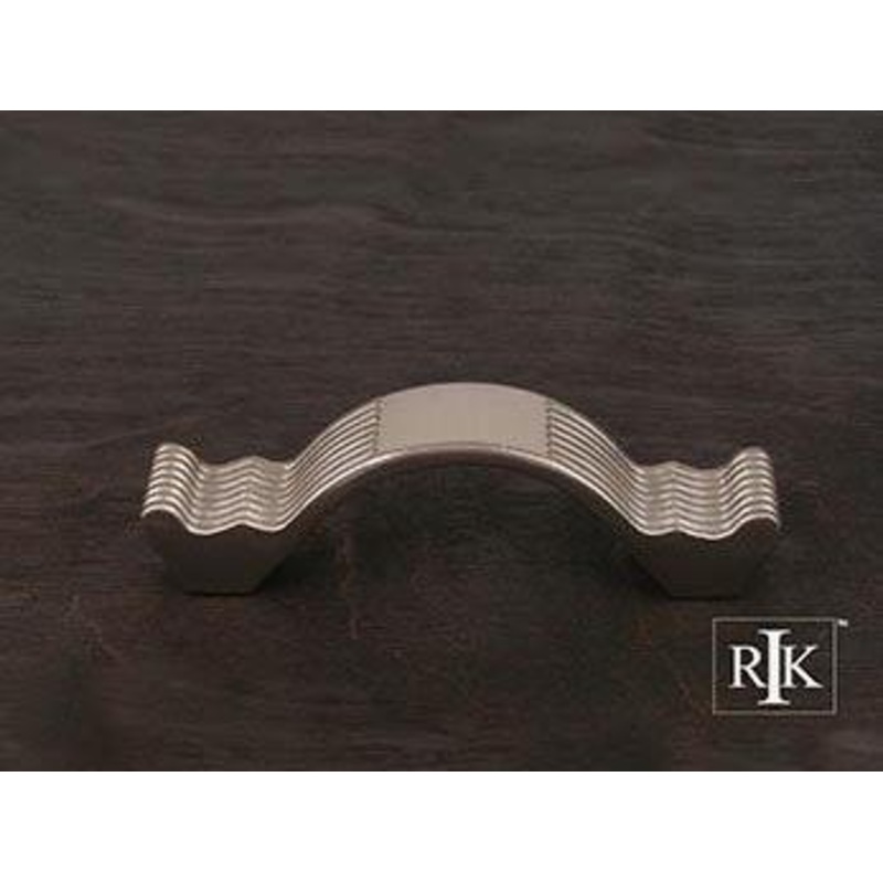 Wavy Contoured Pull with Lines 3 – Pewter