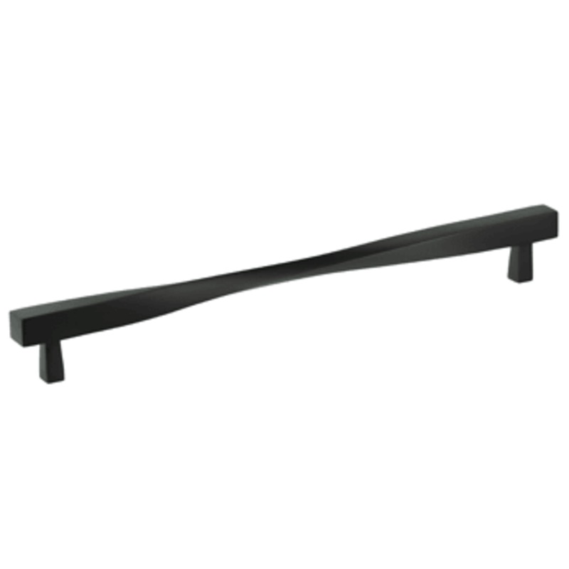10-3/4 Center to Center Omnia Ultima Twisted Cabinet Pull Oil Rubbed Bronze- Lacquered
