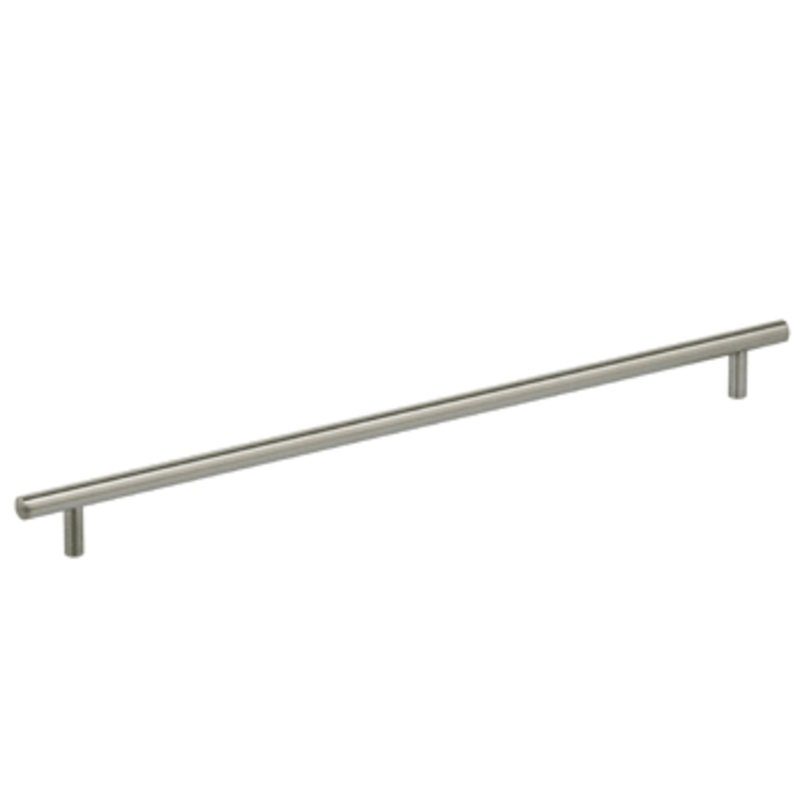 12-5/8 Center-to-Center Omnia Modern Bar Cabinet Pull Satin Stainless Steel