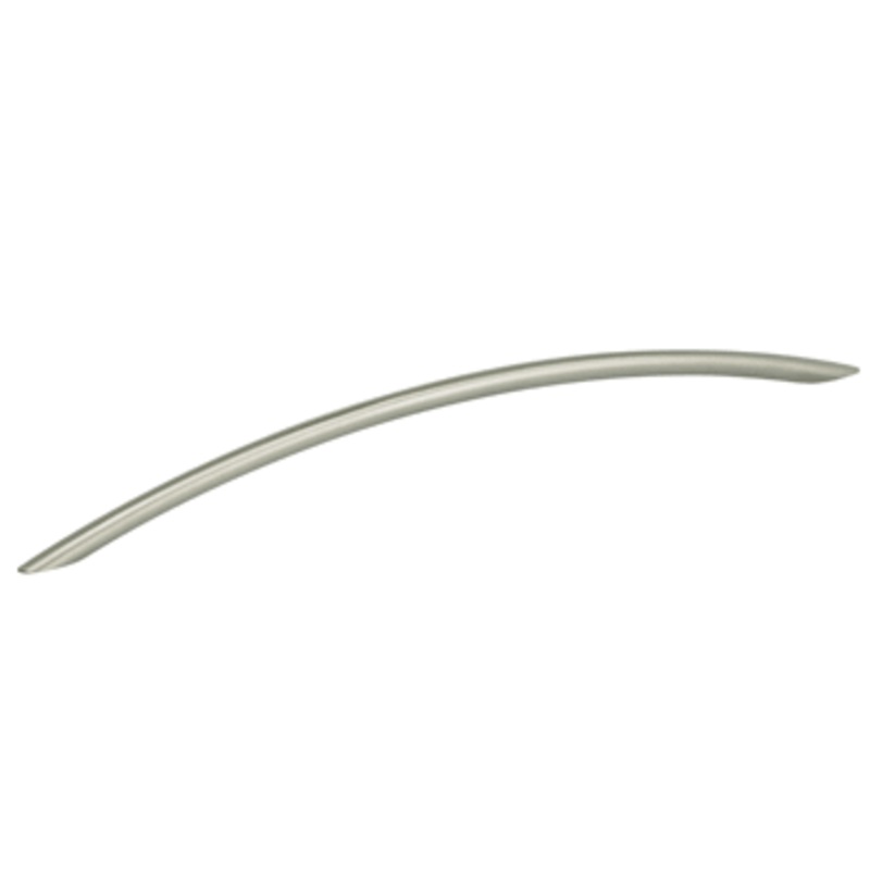 12-5/8 Center-to-Center Omnia Steel Bow Cabinet Pull Satin Stainless Steel