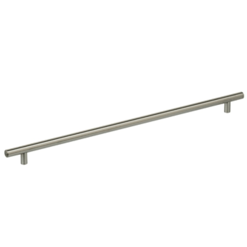 17-5/8 Center-to-Center Omnia Plain Steel Cabinet Pull Satin Stainless Steel