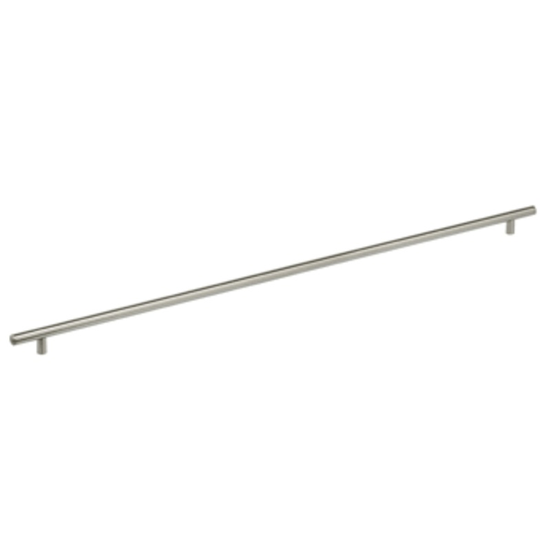 29 Center-to-Center Omnia Plain Steel Cabinet Pull Satin Stainless Steel