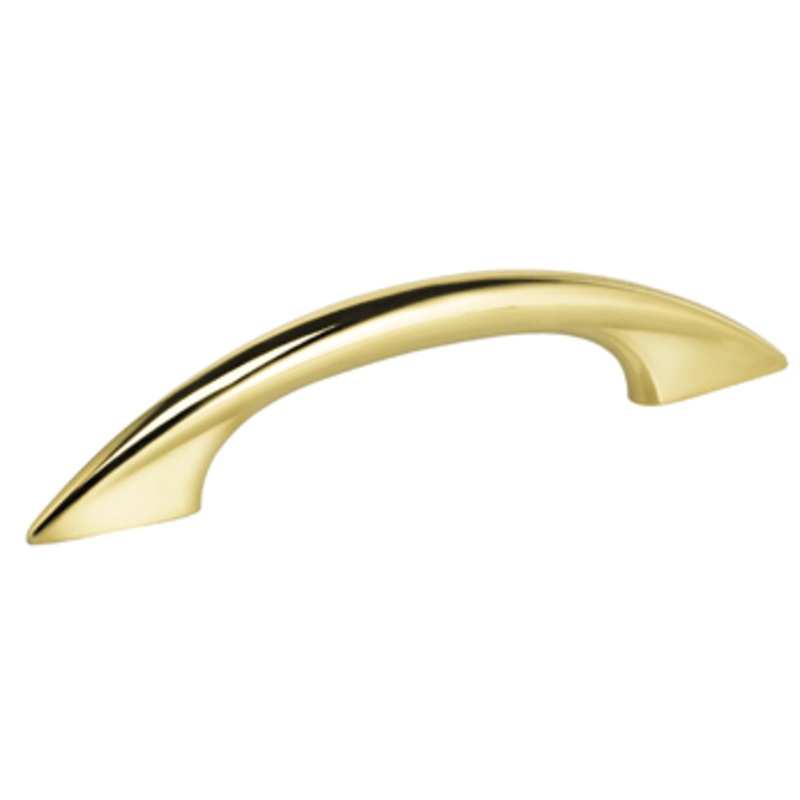 4 Center-to-Center Omnia Modern Tapered Bow Cabinet Pull