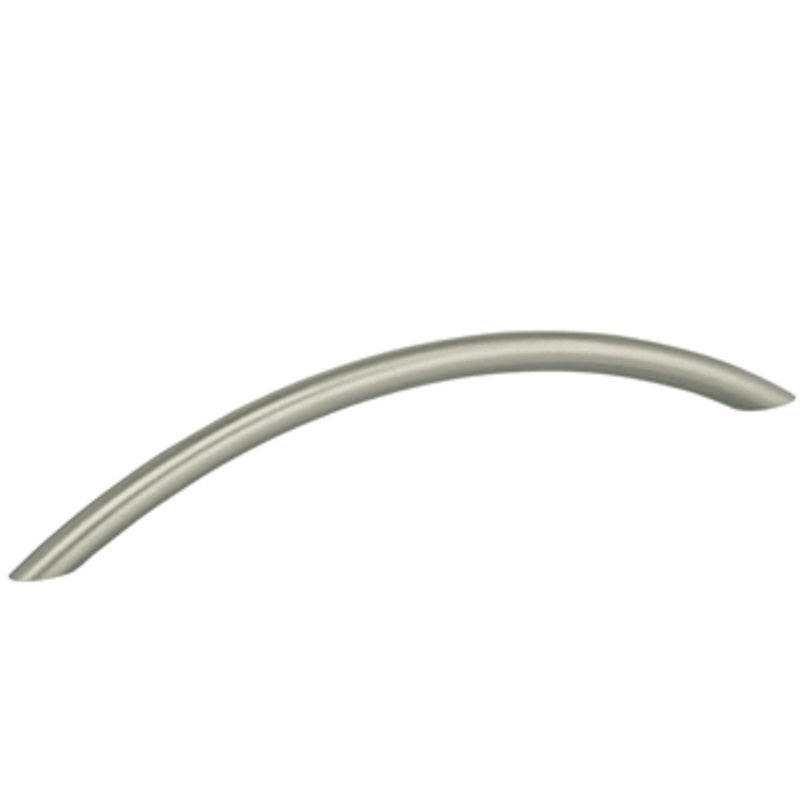 7-5/8 Center-to-Center Omnia Steel Bow Cabinet Pull Satin Stainless Steel