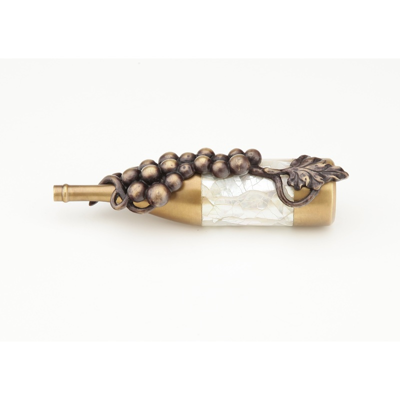 Wine Themes Bottle with Grapes Pull by Schaub