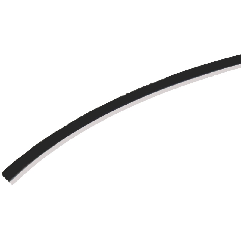 .115 BW x .340 PH Square-Backed Weather Stripping – Black