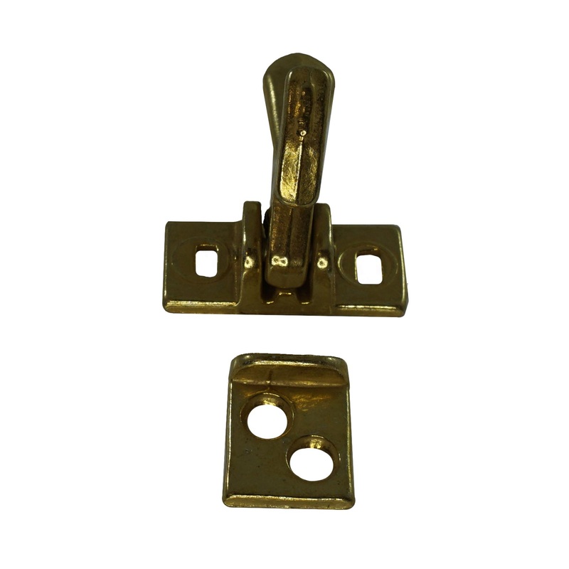WRS 15/16 Elbow Latch with Keeper – Brass
