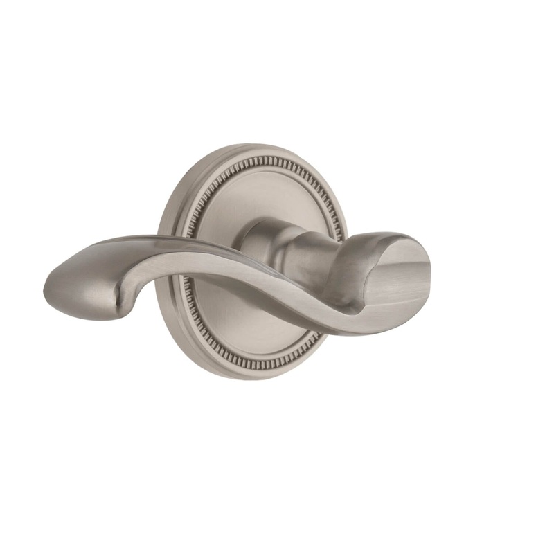 Soleil Rosette with Portofino Lever in Satin Nickel