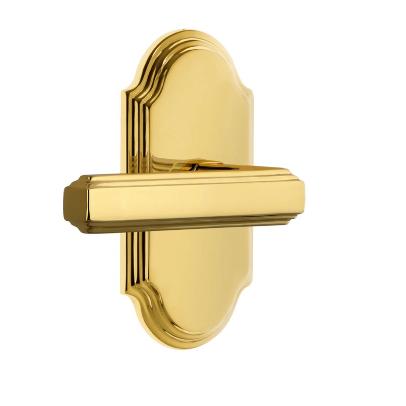Arc Short Plate with Carr Lever in Lifetime Brass
