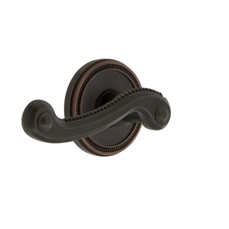 Soleil Rosette with Newport Lever in Timeless Bronze