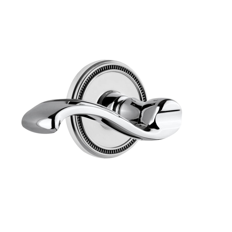 Soleil Rosette with Portofino Lever in Bright Chrome