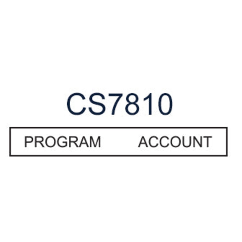 DECAL (PROGRAM/ACCOUNTING) [CS7810]