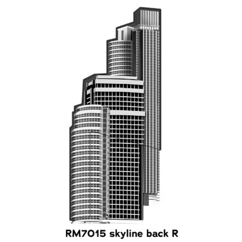 SKYLINE BACK RIGHT (MAT/PRINTED) [RM7015]
