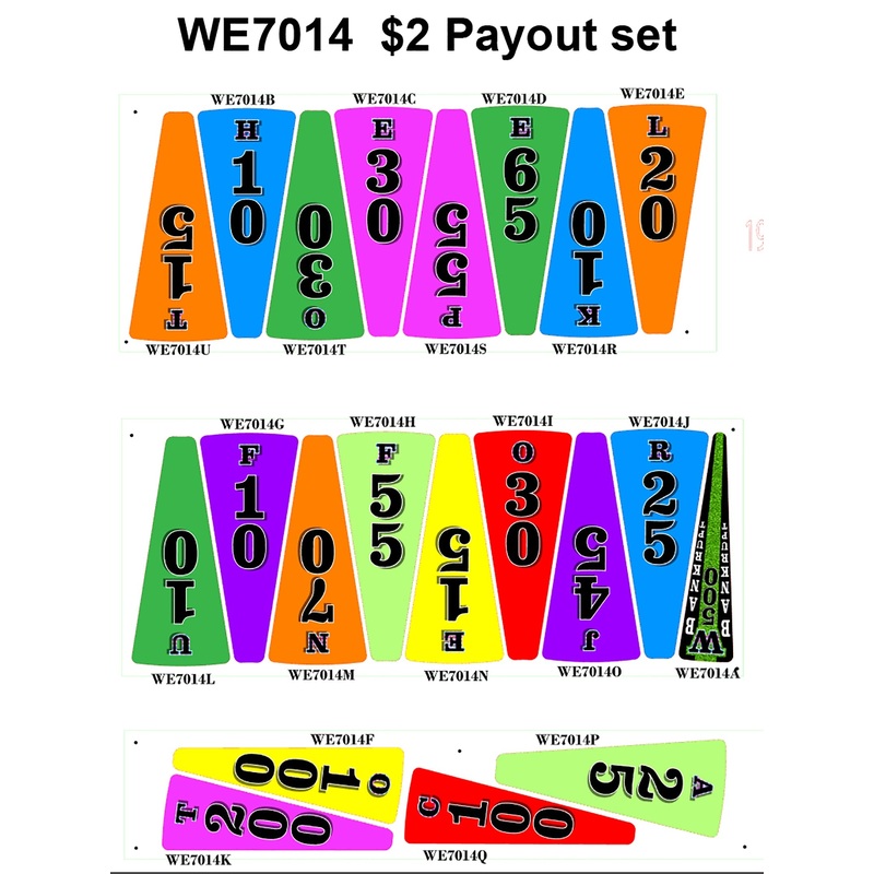 WOF WHEEL VALUE – $2 [WE7014]