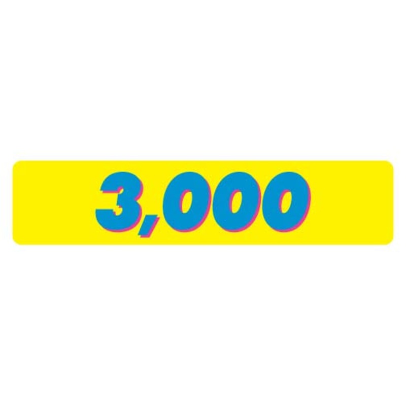 3000 POINT YELLOW LEXAN OVERLAY [AR7117]
