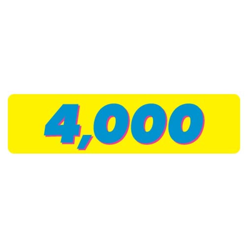 4000 POINT YELLOW LEXAN OVERLAY [AR7116]