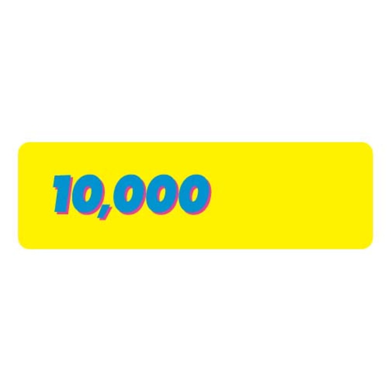 10000 POINT LEFT YELLOW LEXAN OVERLAY [AR7114]