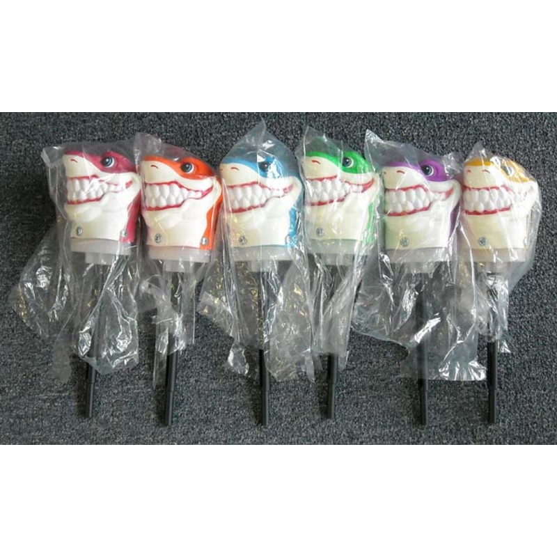 SHARK HEAD W/BASE SET OF 6 [WS2011SX]