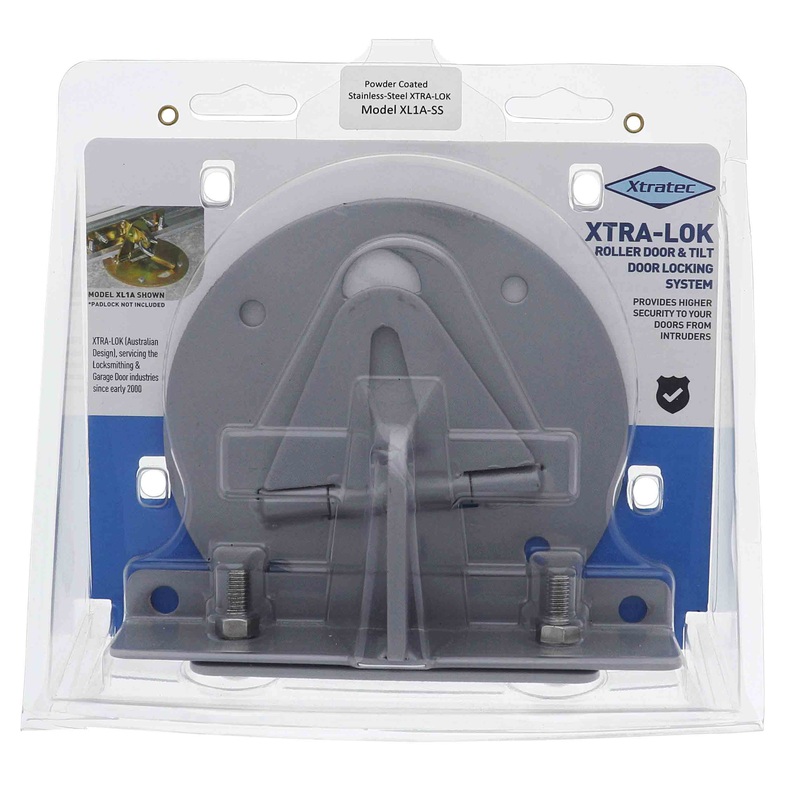 Xtratec Xl1a Round Base Roller Door Lock, Internal Fixing, Stainless Steel